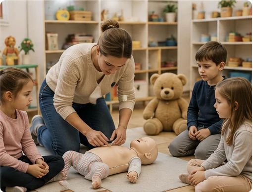 Erste-Hilfe-Training am Kind für Familie und Betreuung