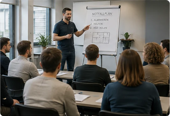 Notfalltraining für Organisationen und Gruppen